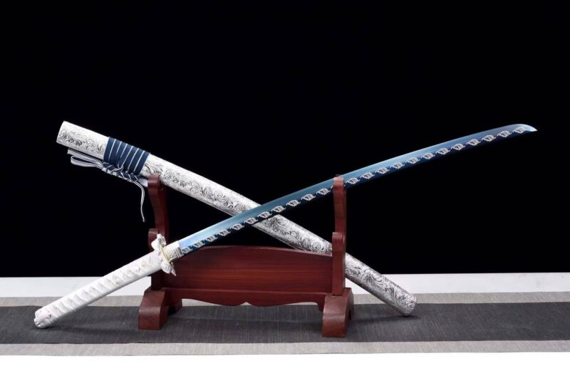 Akizuki Katana Épée De Samouraï Japonais Véritable Katana Sabre Fait Main Acier à Ressort Haute Performance Sabre Longquan