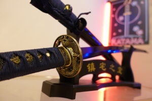 Katana Du Roi Dragon Bleu
