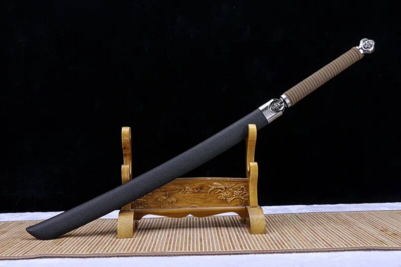 Sabre De Samouraï Tête De Dragon Série éclair Katana Couteau Tête De Dragon Acier Au Manganèse Sabre Longquan