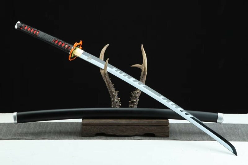 Epée Samouraï Tueur De Démons Vulcan Tanjiro  Anime Katana Tue Le Diable Acier à Haute Teneur En Carbone