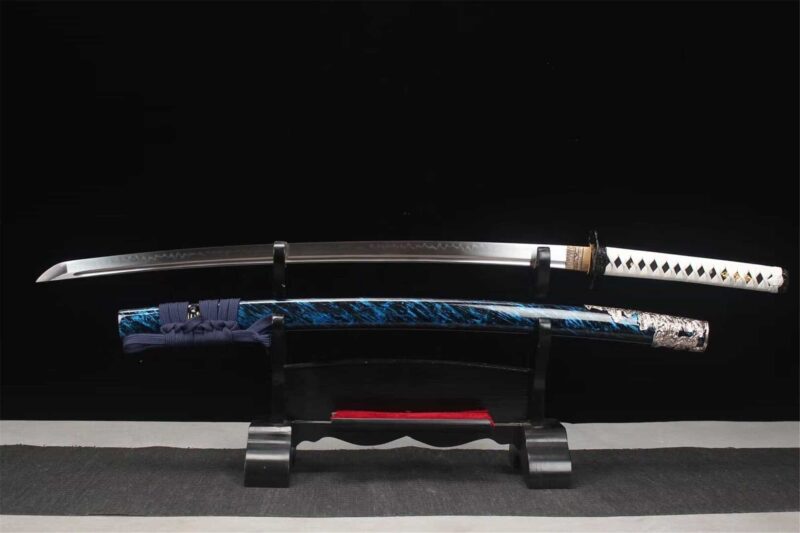 Acier T10  Trempé à L’argile  Ghost Of Tsushima  Katana Japonais  épée De Samouraï Faite à La Main  Véritable Katana  Full Tang
