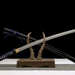 Katana Sakura (Acier Damas & Véritable Peau de Raie)