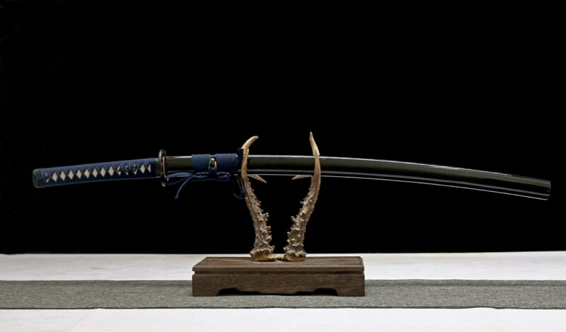Katana Sakura (acier Damas & Véritable Peau De Raie)