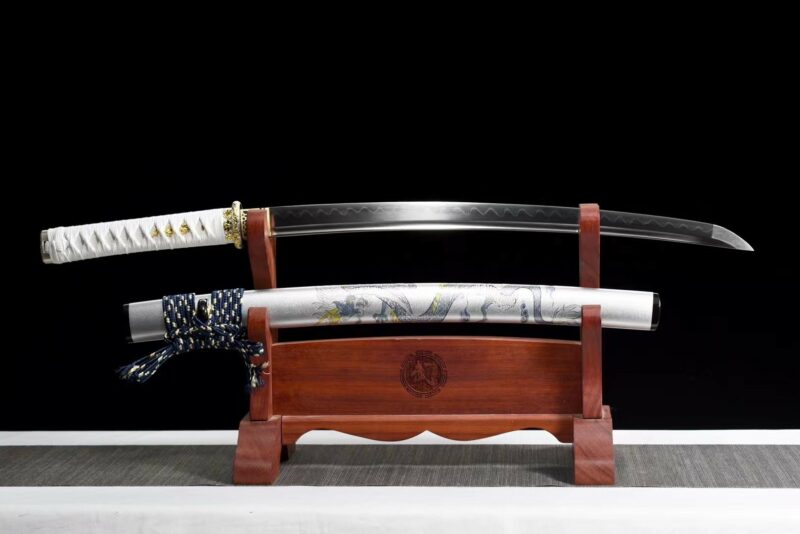 Wakizashi Tamana (acier T10 & Véritable Hamon)