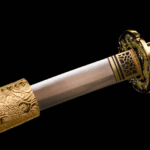 Katana Mino (Acier Manganese doré)