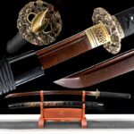 Katana Rumoi (Acier Damas Rouge)